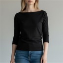 maglia basica manica 3/4 barca